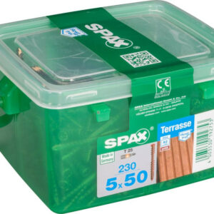 Lot de 230 vis inox étoile SPAX, Diam.5 mm x L.50 mm