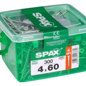 Lot de 300 vis acier tête fraisée SPAX, Diam.4 mm x L.60 mm