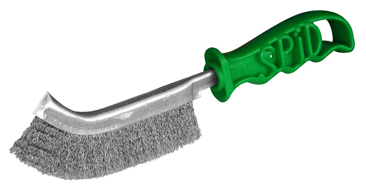 Brosse convexe 245 mm fils acier inoxydable