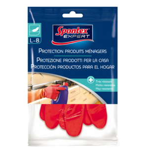 Gants de protection produits ménagers SPONTEX EXPERT, taille L