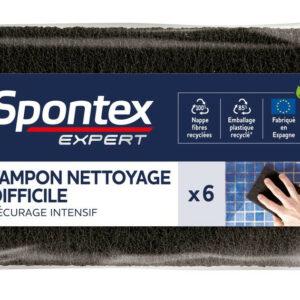 Lot de 6 tampons à récurer nettoyage difficile SPONTEX EXPERT
