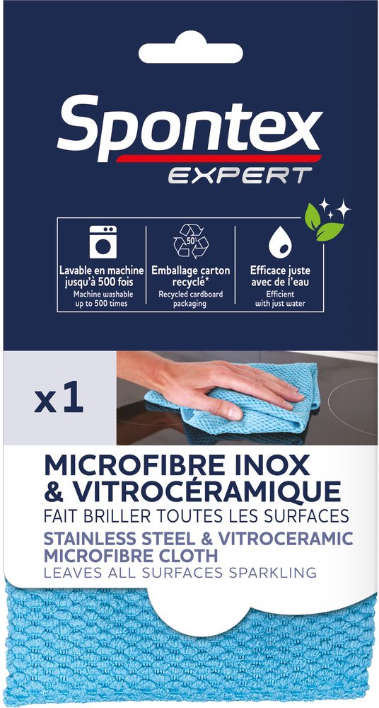 MICROFIBRE VITROCERAMIQUE / INOX SPONTEX