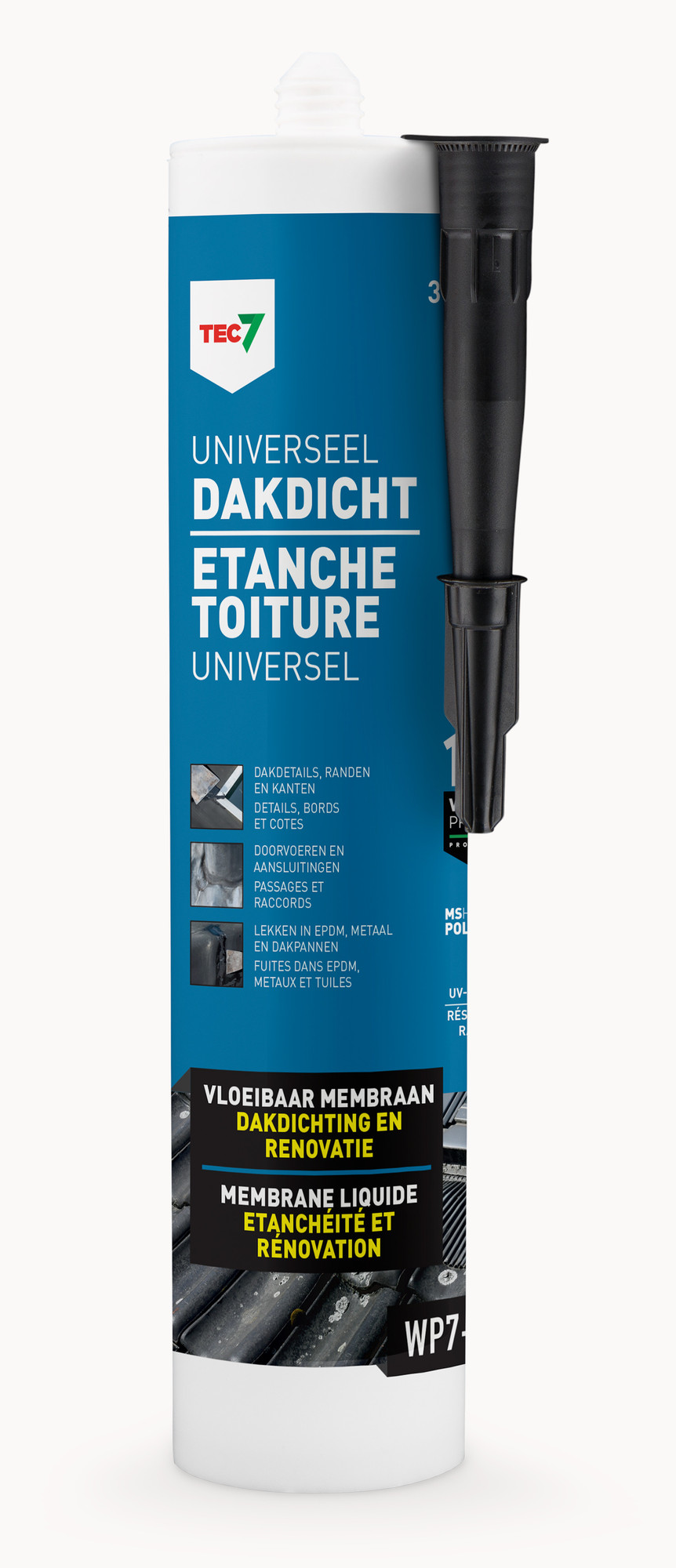 Spray d'étanchéité WP7-101 étanche toiture universel 310 ml TEC7 602450000