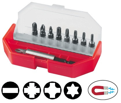 Coffret 10 embouts vissage