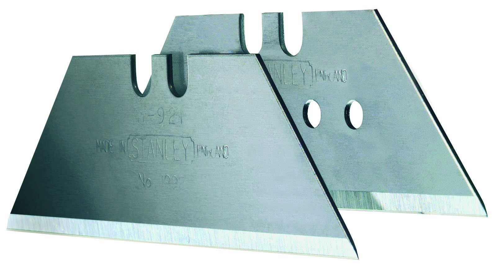 Lot de 5 lames trapèze longues non perforées 62 mm