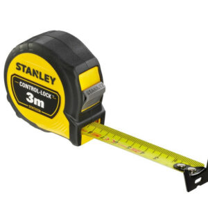 Metre ruban acier et caoutchouc Control-Lock STANLEY 3 m