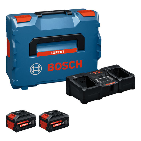 Starter set 2 batteries 18 V 8.0 Ah + 1 chargeur EXAL 18V2-320 + L-BOXX BOSCH EXPERT 1600A0373X