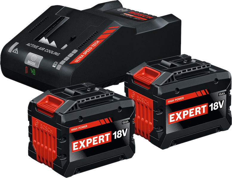 Starter set 2 batteries EXBA 18V-150 + 1 chargeur EXAL 18V-160 BOSCH EXPERT 1600A0373Z