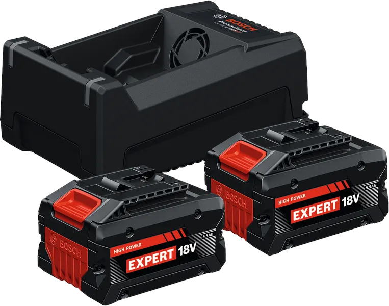 Starter set 2 batteries EXBA 18V-55 + 1 chargeur GAL 12V/18V-80 BOSCH EXPERT 1600A0373P