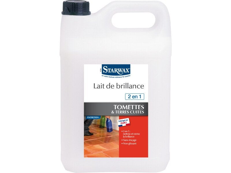 Lait de brillance tomettes 2 en 1 STARWAX 5 L