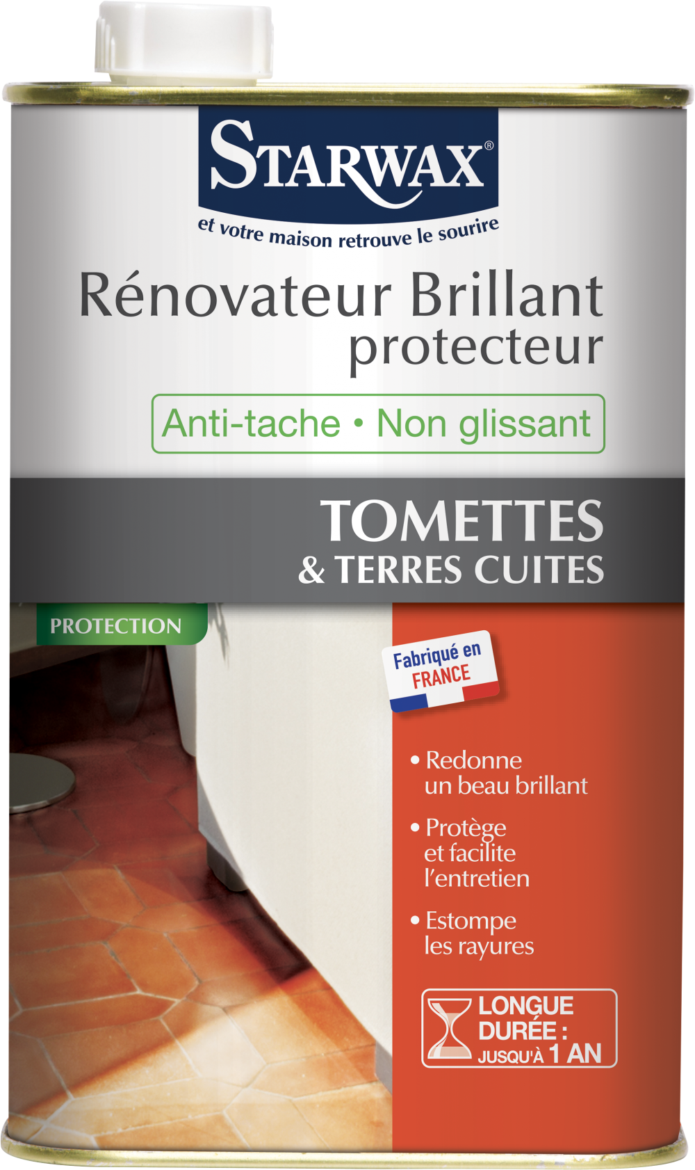 Rénovateur brillant tomette STARWAX 1 l