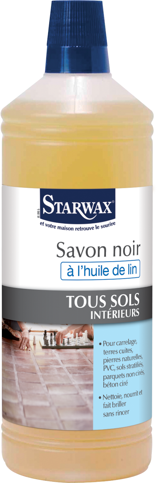 Savon noir huile de lin STARWAX 1 l
