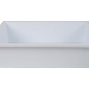 Bac alimentaire 5L polypropylène blanc 35x25xH. 10 cm