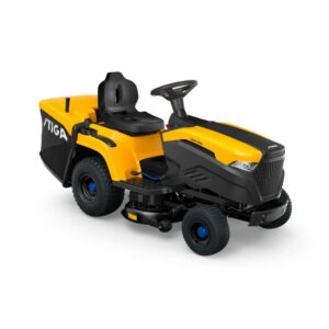 Tondeuse autoportée à batterie - Estate 384e - 1 batterie ePower 30Ah jusqu'à 3 000 m² en 1 charge - connectée - noire et jaune
