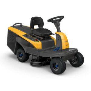 Tondeuse autoportée à batterie - Swift 372e - 4 batteries 48V - jusqu'à 3 000 m² en 1 charge - connectée - noire et jaune