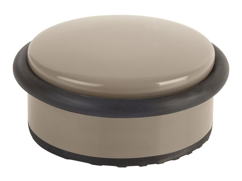 Bloque-porte amovible SUKI inox blanc L. 10.5 x H. 4.5 x L. 10.5 cm