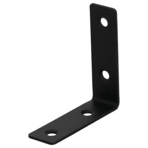 Equerre acier zingue noire 60x60x18, SUKI