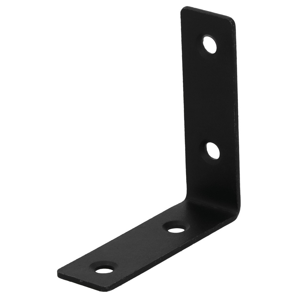 Equerre acier zingue noire 60x60x18, SUKI
