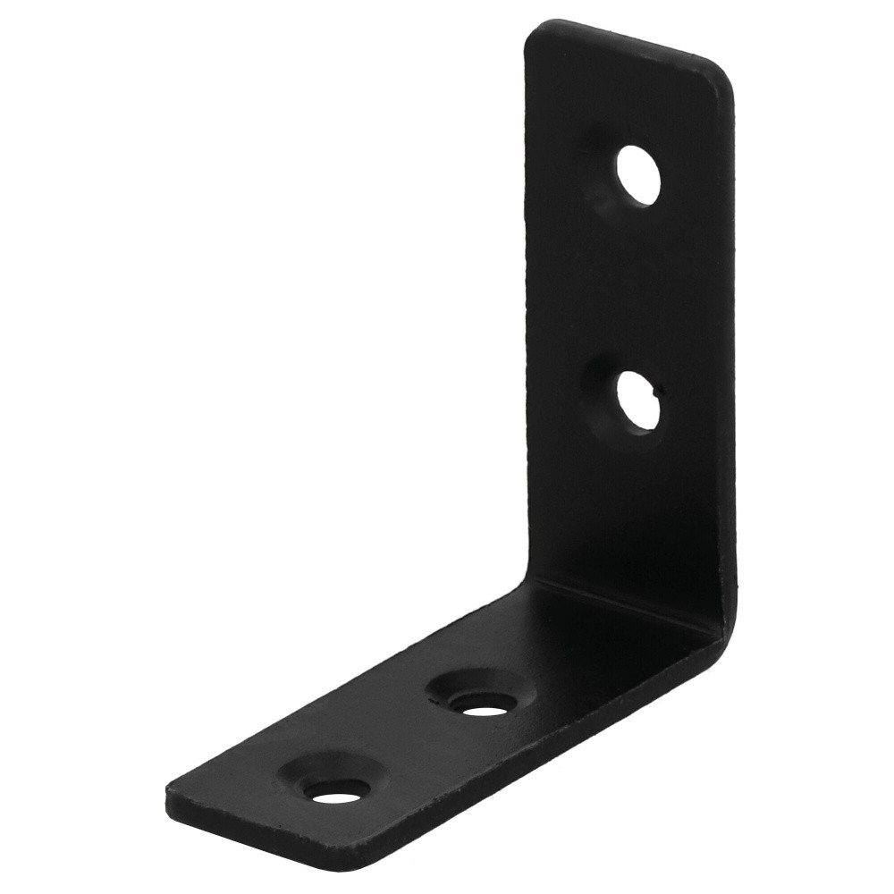 Equerre acier zingue noire Magnodur 40x40x15, SUKI
