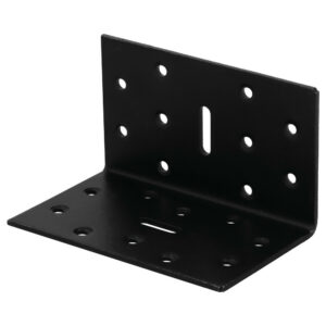 Equerre acier zingue noire Magnodur 60x60x100, SUKI