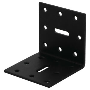 Equerre acier zingue noire Magnodur 60x60x60, SUKI