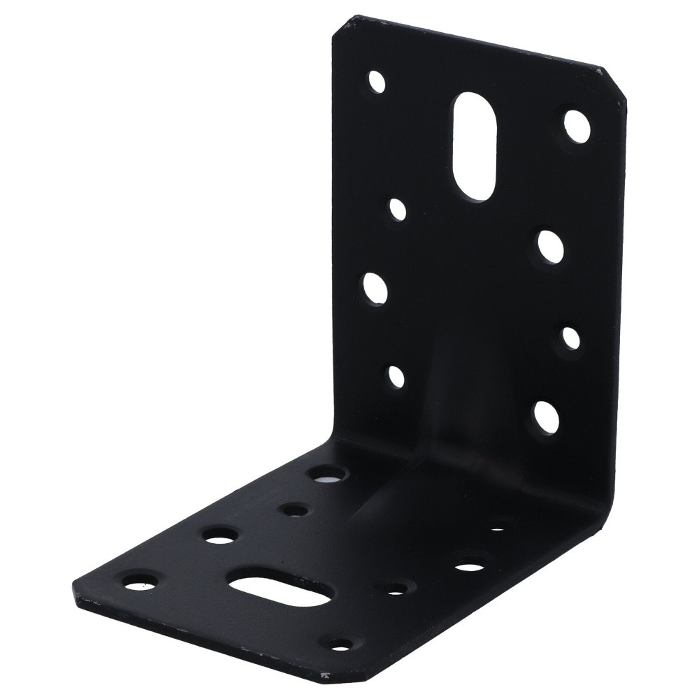 Equerre acier zingue noire Magnodur 90x90x65, SUKI