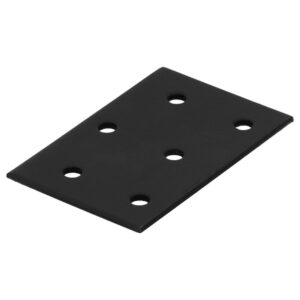 Patte d'assemblage en T acier zingue noire Magnodur 40x60, SUKI