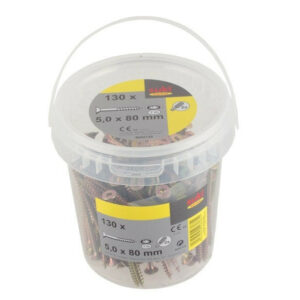 Seau 130 vis TF TX 5x80 mm + embout T25