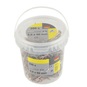 Seau 200 vis TF TX 5x60 mm + embout T25
