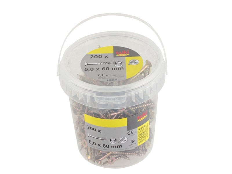 Seau 200 vis TF TX 5x60 mm + embout T25