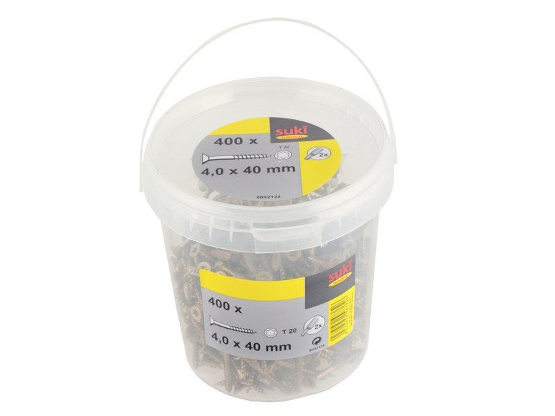Seau 400 vis TF TX 4x0.4 mm + embout T20