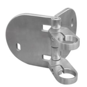 Support à l'anglaise angle variable inox 304 pour tube 42,4 mm EUROFER 01.120B.04S