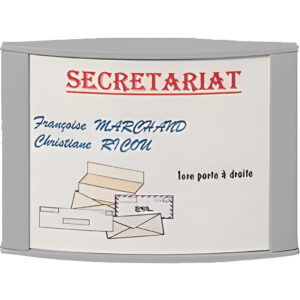 Support de signalétique Pilot argent 105 x 80 mm VACHETTE 046550