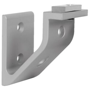 Support profilé pour main courante en aluminium anodisé argent DUVAL 61-0102-2000