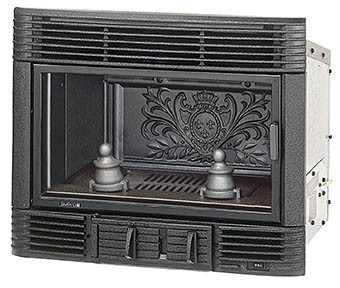 Insert à bois TURBO 634 en fonte - turbo - 63cm - 6kW