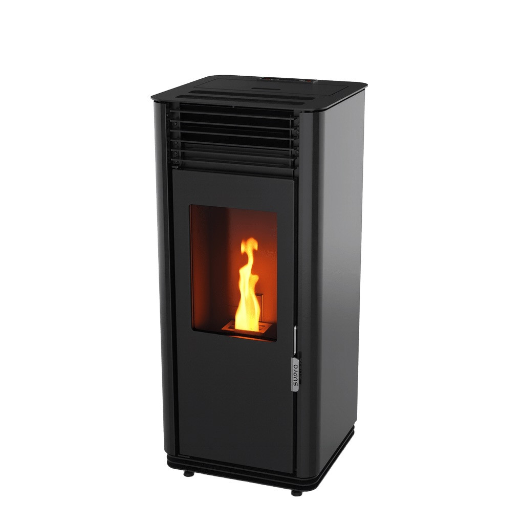 Poêle à granulés étanche CALLIOPÉ 8 kW Noir - RT2012/ RE2020