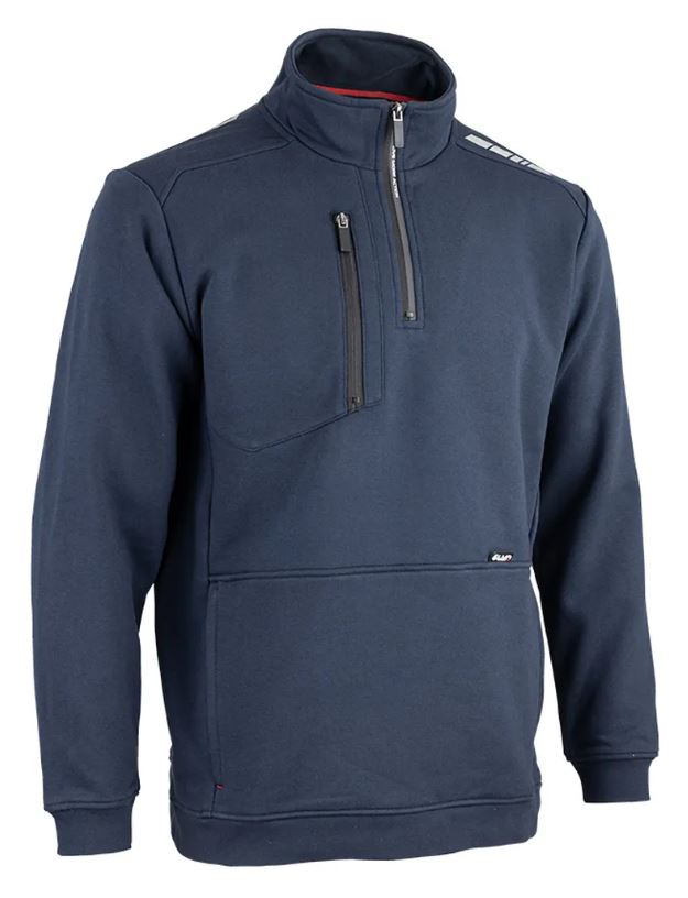 Sweat col montant team bleu foncé TXL LMA LEBEURRE 8132XL