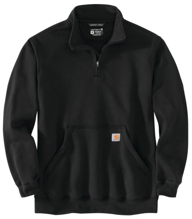 Sweat Quarter zip col camionneur noir taille S CARHARTT S1105294BLKS