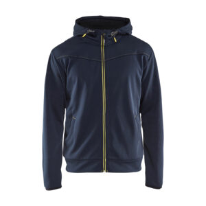 Sweat zippé à capuche noir/jaune fluo TXS BLÅKLÄDER 336325269933XS