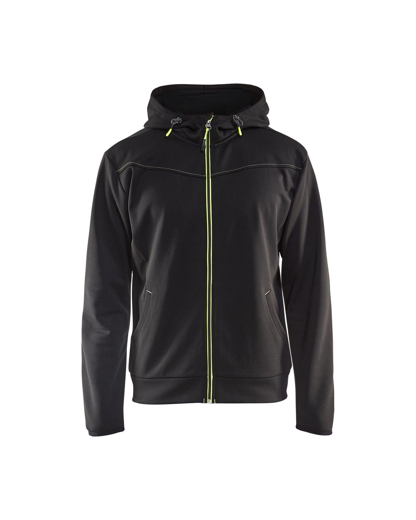 Sweat zippé à capuche noir/jaune fluo TXS BLÅKLÄDER 336325269933XS
