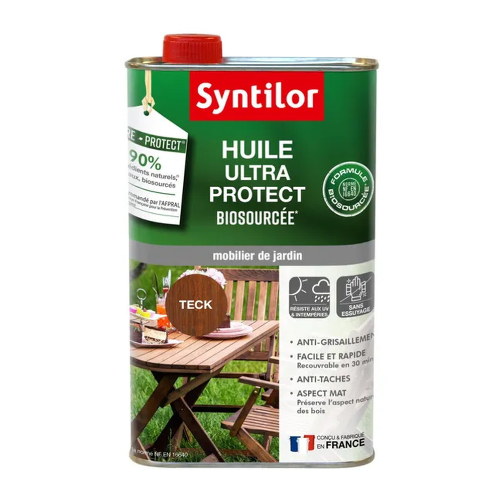 Huile pour mobilier de jardin nature protect teck mat 1 l