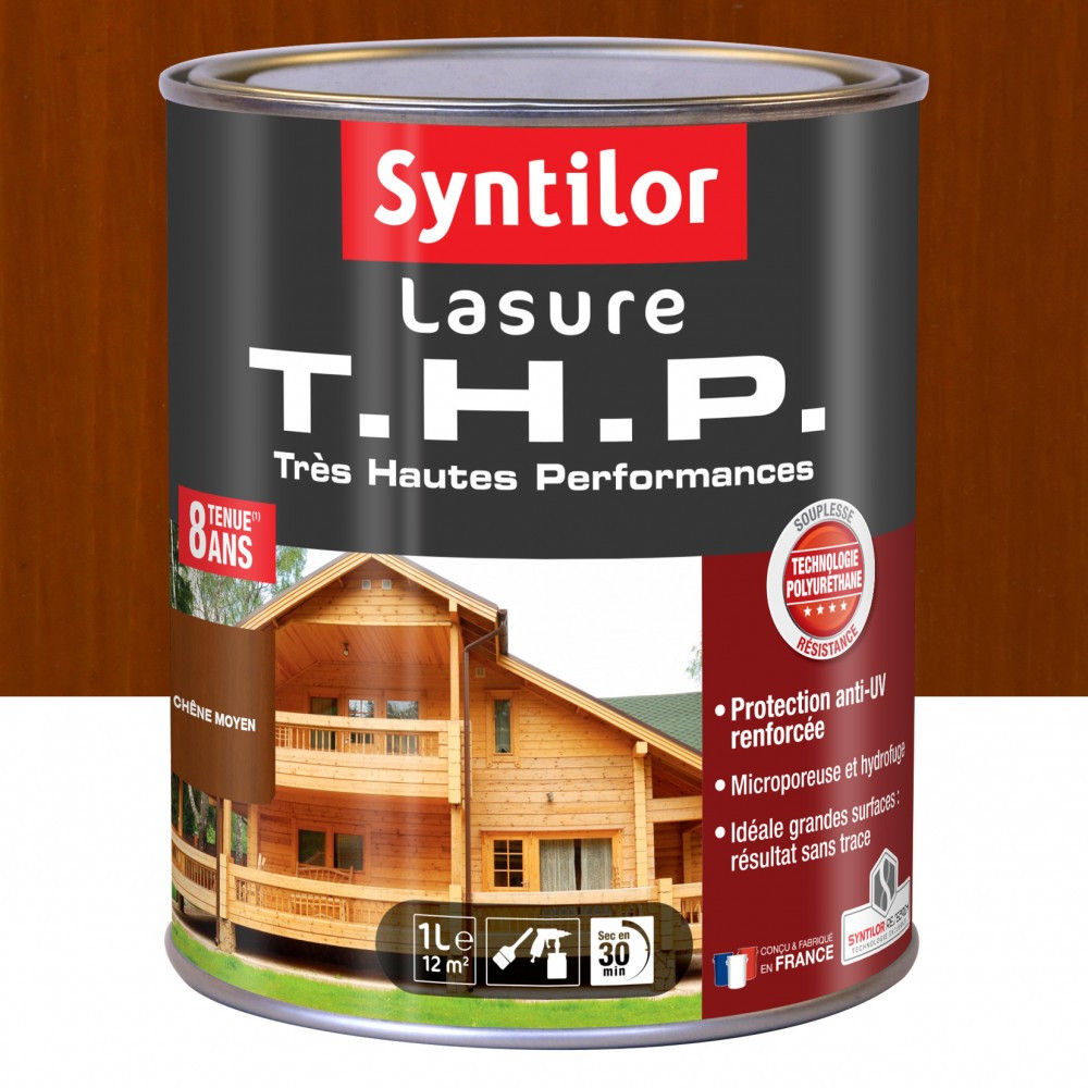 Lasure SYNTILOR Thp 8 ans chêne moyen satiné 1 l