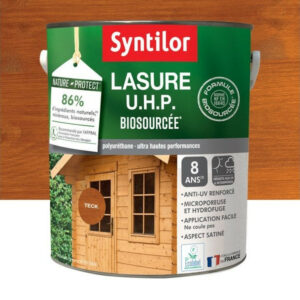 Lasure SYNTILOR U.H.P. biosourcee nature protect 8 ans teck satiné 5 L