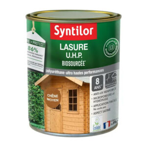 Lasure Uhp biosourcée nature protect 8 ans chêne moyen satiné 1 l