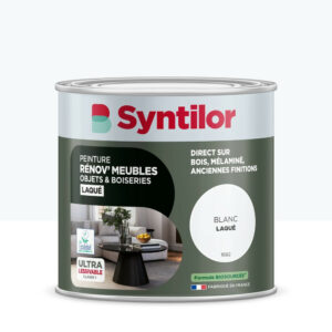 Peinture de rénovation meuble et objet SYNTILOR  blanc laque 0,5L