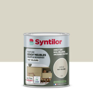 Peinture de rénovation meuble et objet SYNTILOR  grege velours 0,25L