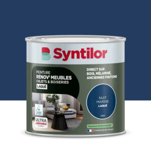 Peinture de rénovation meuble et objet SYNTILOR  nuit marine laque 0,5L