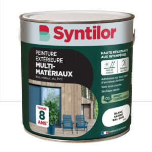 Peinture exterieure bois, aluminium, pvc . SYNTILOR blanc satine 2l