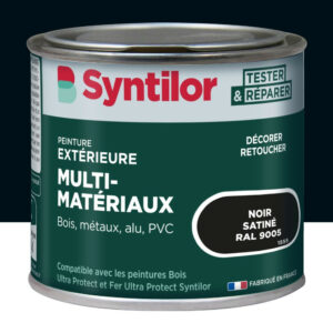 Peinture exterieure bois, aluminium, pvc . SYNTILOR noir satine 125ml