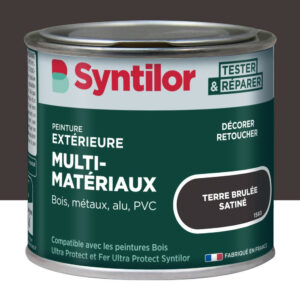 Peinture exterieure bois, aluminium, pvc . SYNTILOR terre brulee satine 125ml